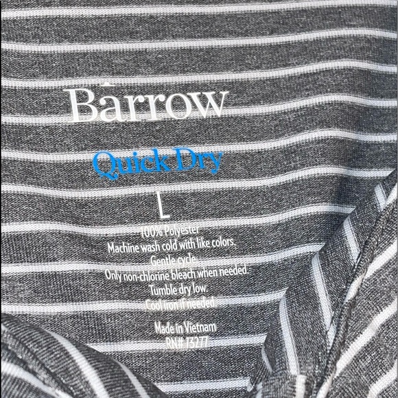 Men’s Croft & Barrow Gray with white stripes Golf Polo Size Large Quick Dry - Picture 4 of 9